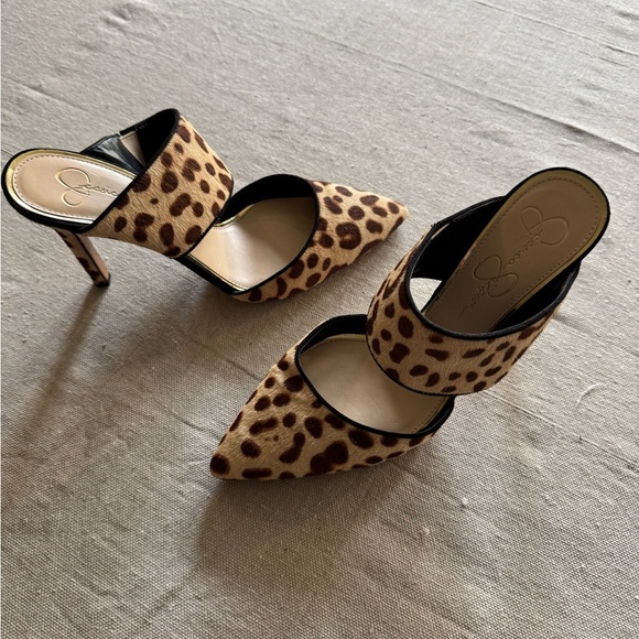Jessica Simpson Leopard Print Heels - Picture 2 of 8